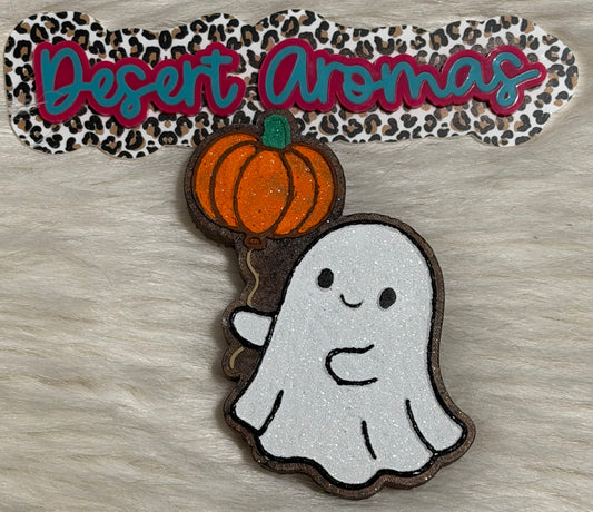 Ghost holding pumpkin
